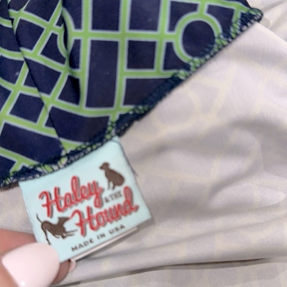 Haley & the Hound Geometric Green Sleeveless Dress size large - Picture 4 of 5